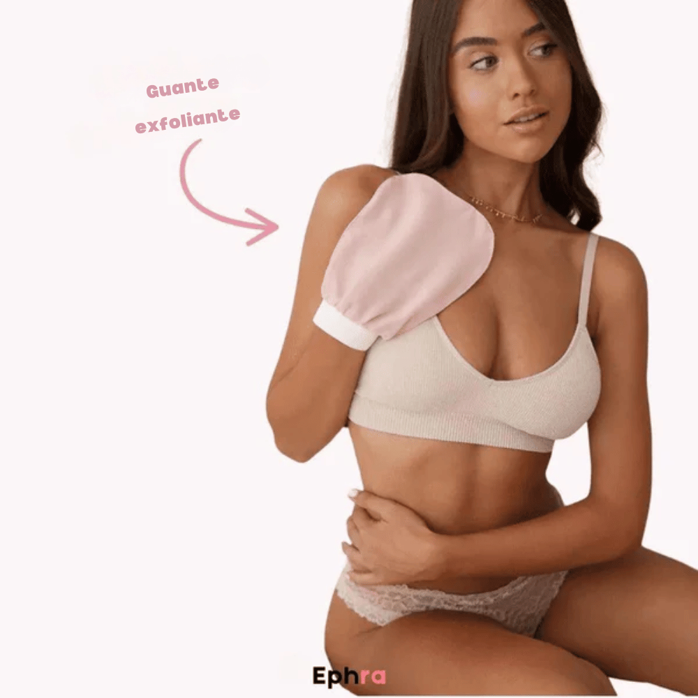 Guante exfoliante para cuerpo y rostro