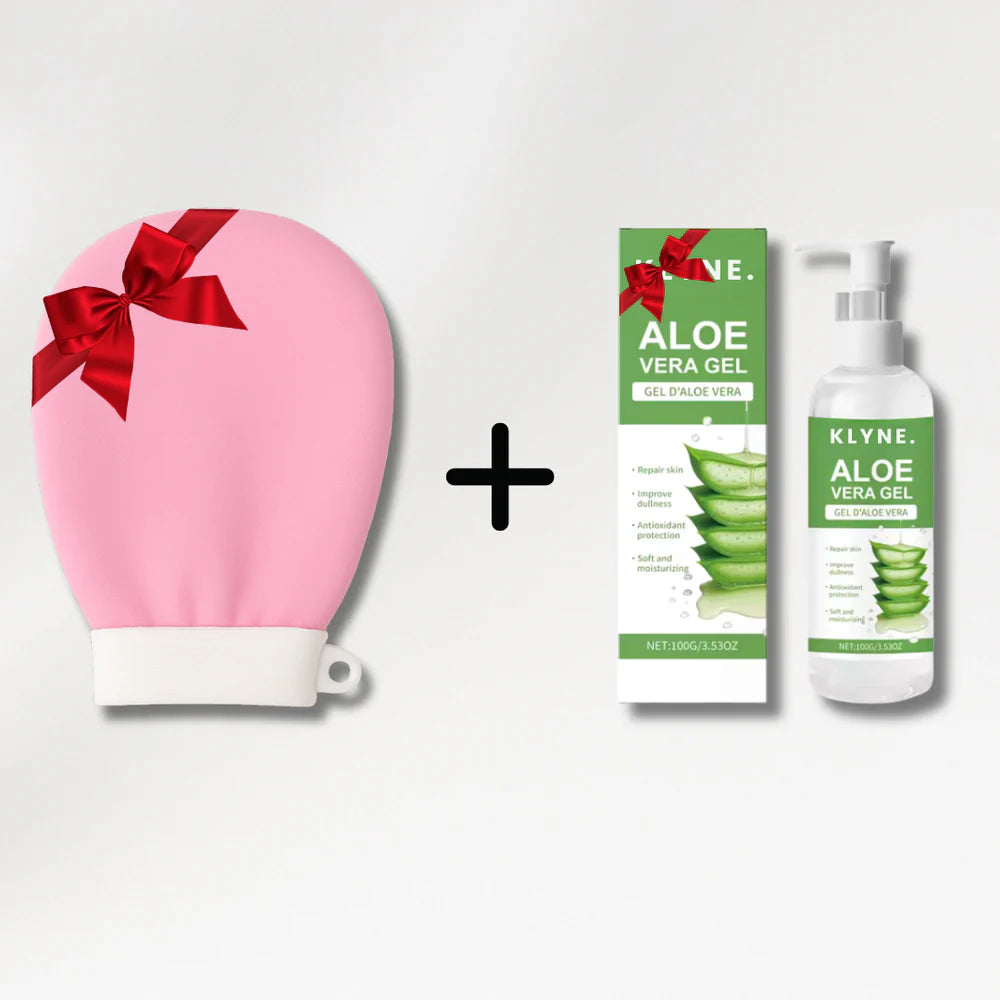 Pack Guante Exfoliante y Gel de Aloe Vera