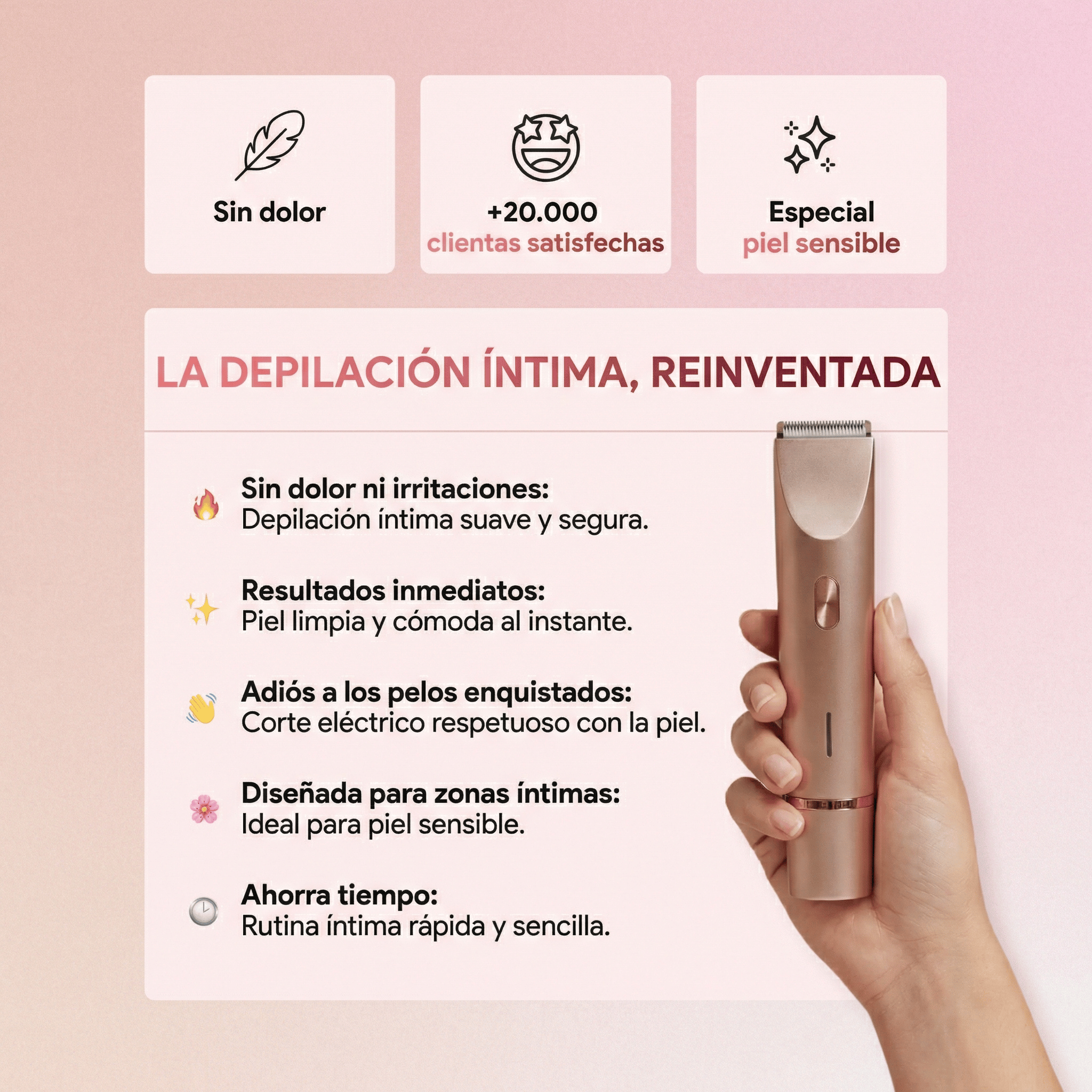 Ephra Cosmetics • Afeitadora eléctrica íntima