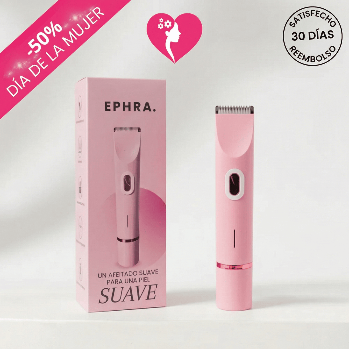 Ephra Cosmetics • Afeitadora eléctrica íntima 2-en-1