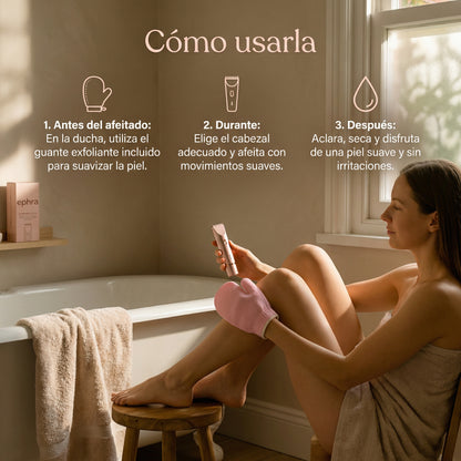 Ephra Cosmetics • Afeitadora eléctrica íntima 2-en-1